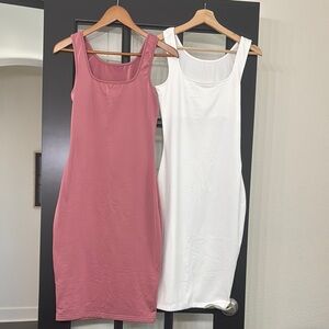 BOGO- Women's Dress Set - Pink and White